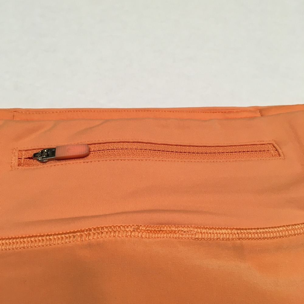 Lululemon Pace Rival Skirt Skort Sz 10 Regular Orange Pickleball Tennis Run - Picture 4 of 15